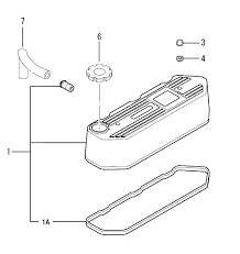Bouchon De Remplissage D'huile Sur Cache Culbuteurs Solé Diesel Mini 29, 3 Cylindres