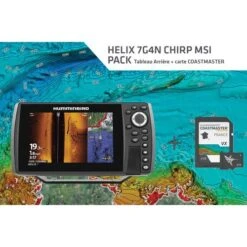 HUMMINBIRD Pack Comprenant Un HELIX 7G4N-CMSITA Et Une Carte COAST MASTER RÉSEAU Version MEGA Side Imaging