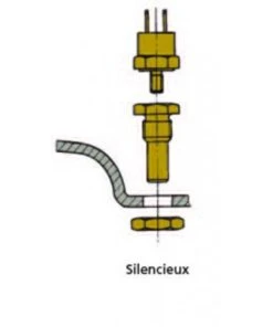 Kit Alarme Sur Durite échappement Pour Moteur Solé Mini 44 Avec Tableau SVT30 -NautiquePro Soldes Magasin Kit Alarme sur Durite echappement pour moteur Sole Mini 1 3