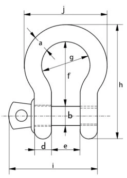 Manille Lyre Brute Diamètre 27 Mm -NautiquePro Soldes Magasin Manille Lyre Brute Diametre 27 mm Manille Brute Lyre 27 2