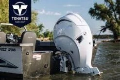 Moteur Hors-Bord 140 Cv Tohatsu Blanc Arbre Long Démarrage Electrique Commande à Distance Relevage Electrique