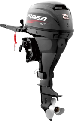 Moteur HIDEA HDEF 25 Cv 4 Temps E.F.I, Arbre Court, Barre Franche, Démarrage électrique