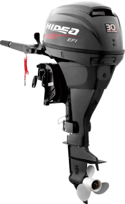 Moteur HIDEA HDEF 30 Cv 4 Temps E.F.I, Arbre Long, Barre Franche, Démarrage électrique