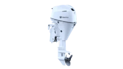 Moteur Hors-Bord 30 Cv Tohatsu BLANC Arbre Long Démarrage Electrique Barre Franche Multifonctions Relevage Electrique