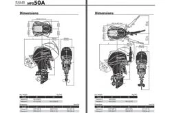Moteur Hors-Bord 50 Cv Tohatsu Blanc, Arbre Long Démarrage Electrique Commande à Distance Relevage Electrique -NautiquePro Soldes Magasin Moteur Hors Bord 50 cv Tohatsu Arbre Long Demarrage Elec 6