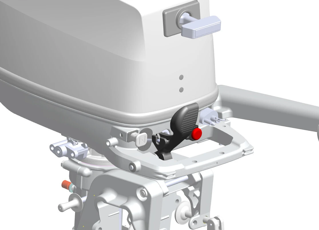 Moteur Hors-Bord Tohatsu 6 Cv Court Blanc Avec Réservoir Incorporé 4 Moteur Hors-Bord Tohatsu 6 Cv Court Blanc Avec Réservoir Incorporé – Image 2