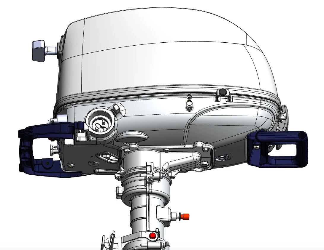 Moteur Hors-Bord Tohatsu 6 Cv Court Blanc Avec Réservoir Incorporé 7 Moteur Hors-Bord Tohatsu 6 Cv Court Blanc Avec Réservoir Incorporé – Image 5