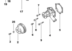 Pompe De Circulation "eau Douce" Sans Poulie Mini 29 Solé Diesel