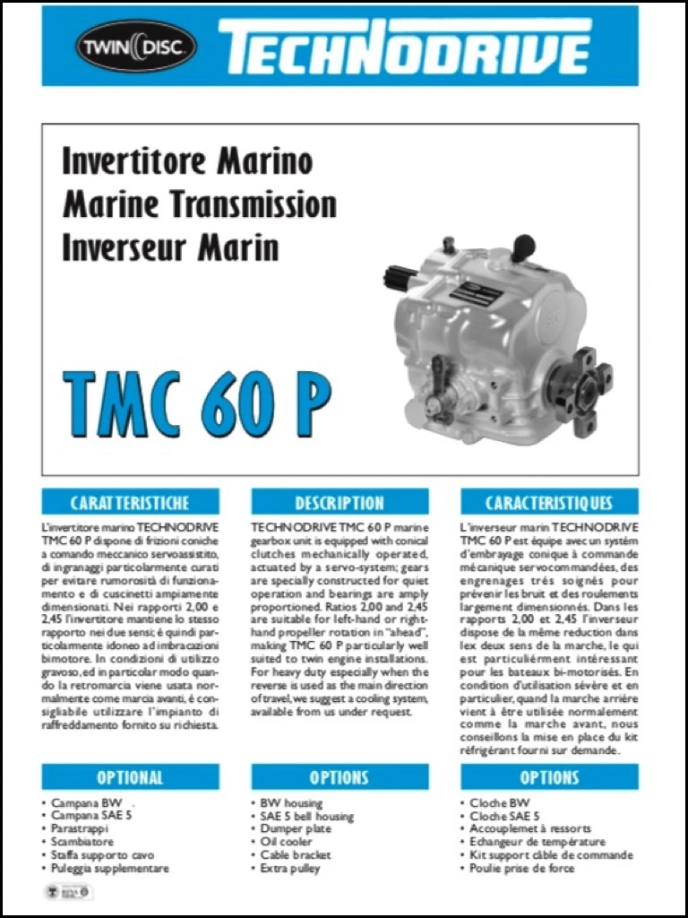 Réducteur - Inverseur Technodrive TMC60 P 4 Réducteur - Inverseur Technodrive TMC60 P – Image 2