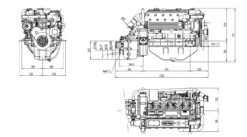 Moteur In-board Solé Diesel Mini SM-105 L 76cv 6 Cylindres Atmosphérique -NautiquePro Soldes Magasin SM 105 L CHEVALIER PLAISANCE SAINT MALO SOLE DIESEL mIDI 3